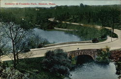 Scenery in Franklin Park Postcard