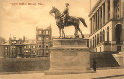 Hooker Statue Postcard