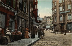 North Square (Little Italy) Hotel Rome Boston, MA Postcard Postcard