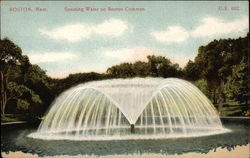 Spouting Water on Boston Common Postcard