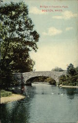 Bridge in Franklin Park Postcard