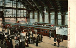 Sullivan Square Elevated Station Postcard