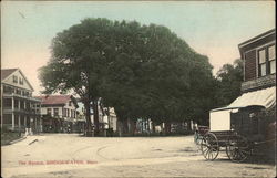 View of The Square Bridgewater, MA Postcard Postcard