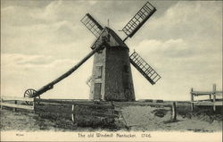 The Old Windmill - 1746 Nantucket, MA Postcard Postcard