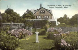 Residence of William A. Donald Postcard