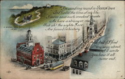 Views of Boston Postcard