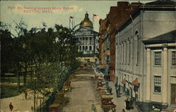 Park Street Looking Towards State House Postcard