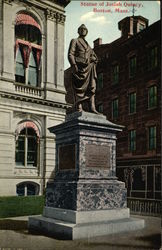 Statue of Josiah Quincy Boston, MA Postcard Postcard