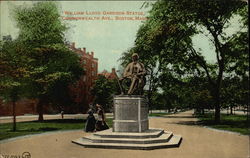 William Lloyd Garrison Statue, Commonwealth Ave Boston, MA Postcard Postcard