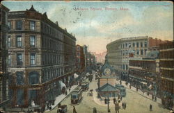 Adams Square Boston, MA Postcard Postcard