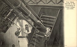 Prof. Maria Mitchell in the Observatory at Vassar College, June 1878 Poughkeepsie, NY Postcard Postcard