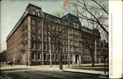 Franklin Square House - Hotel for Young Women Boston, MA Postcard Postcard