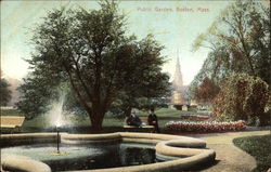 Public Gardens Boston, MA Postcard Postcard