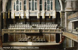 Tremont Temple - Interior Postcard