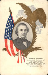 Andrew Johnson Presidents Postcard Postcard