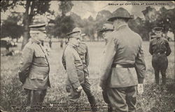 Group of Officers at Camp Lincoln Postcard