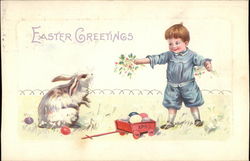 Easter Greetings Postcard