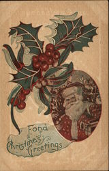 Fond Christmas Greetings Postcard