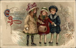 Christmas Greetings Postcard