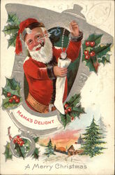 A Merry Christmas - Mama's Delight Santa Claus Postcard Postcard