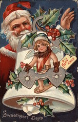 Sweetheart Days, A Merry Xmas Angels Postcard Postcard