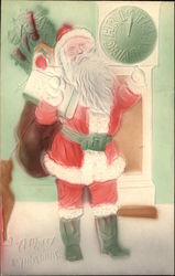 Christmas Eve - A Merry Christmas Santa Claus Postcard Postcard