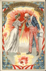 Hurrah for the Fourth of July! Hurrah! Postcard