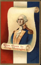 Three Cheers for George Washington Postcard