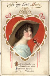 To My Best Love - Valentine Postcard