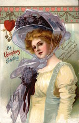 St. Valentine's Greeting Postcard