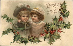 Merry Xmas Children Postcard Postcard