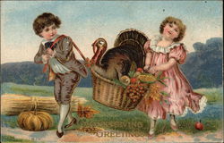 Thanksgiving Greetings Postcard