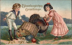 Thanksgiving Greetings Postcard