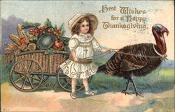 Best Wishes for a happy Thanksgiving Postcard