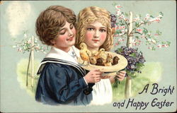 A Bright and Happy Easter Postcard