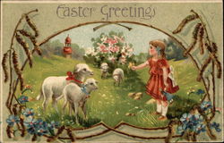 Easter Greetings Postcard