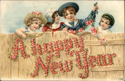 A happy New Year Postcard