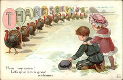 Thanksgiving Children Postcard Postcard