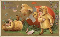 Easter Greetings Postcard