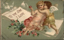 To The One I Love Cupid Postcard Postcard