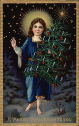 A Merry Christmas to You Angels Postcard Postcard