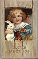 Easter Greetings Postcard