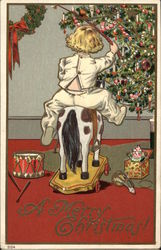 A Merry Christmas! Children Postcard Postcard