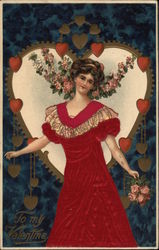 To My Valentine Women Postcard Postcard