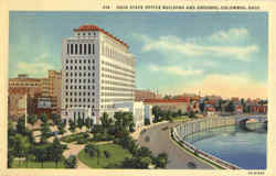 Ohio State Office Building And Grounds Columbus, OH Postcard Postcard