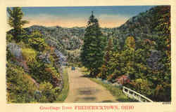 Greetings From Fredericktown Ohio Postcard Postcard