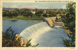 The Storage Dam On Scioto River Columbus, OH Postcard Postcard