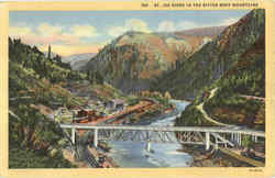 St. Joe River In The Bitter Root Mountains Bozeman, MT Postcard Postcard