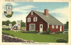 Historic Home Of Putnam Pantry Candies, U.S. Route No.1 Danvers, MA Postcard Postcard