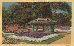 Floral Emblem In Humboldt Park Postcard